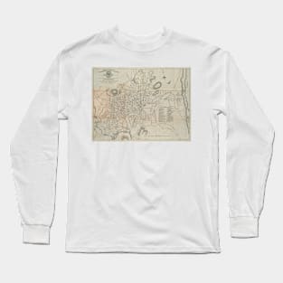 Vintage Map of Worcester MA (1891) Long Sleeve T-Shirt